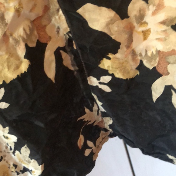 Woman’s VTG fall blue floral silk by August silk kimono cardigan - Picture 8 of 16